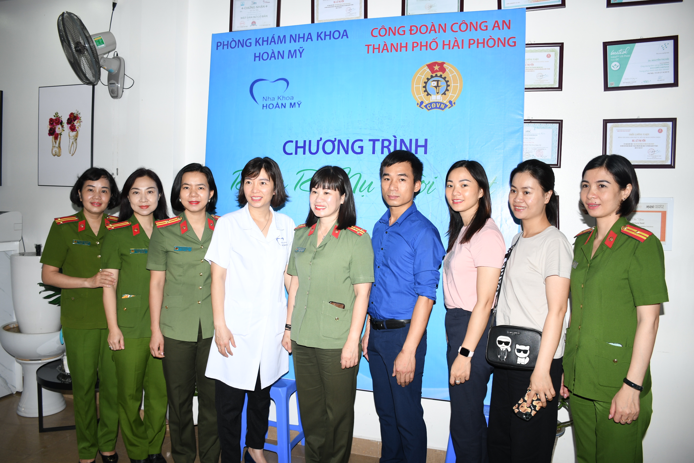Công đoàn Công an thành phố: Chăm sóc răng miệng miễn phí cho 100% cán bộ, đoàn viên 